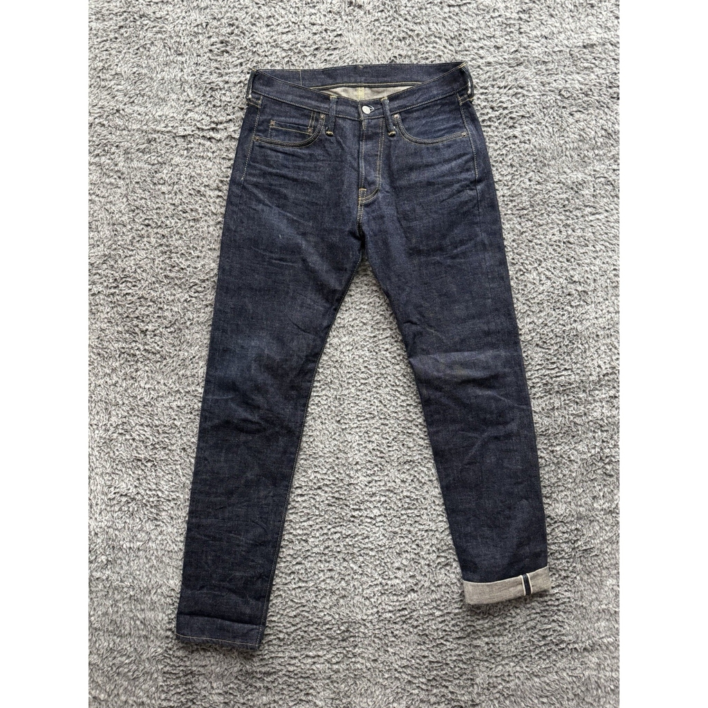 Rare UES 400 ST 14.9oz Selvedge Raw Denim Tapered Jeans Men 31 Made in Japan