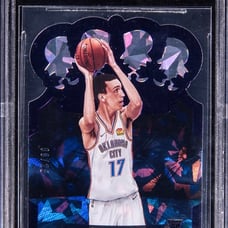 2020-21 crown royale Crystal purple #94 Aleksej pokusevski RC /25 Beckett 9.5