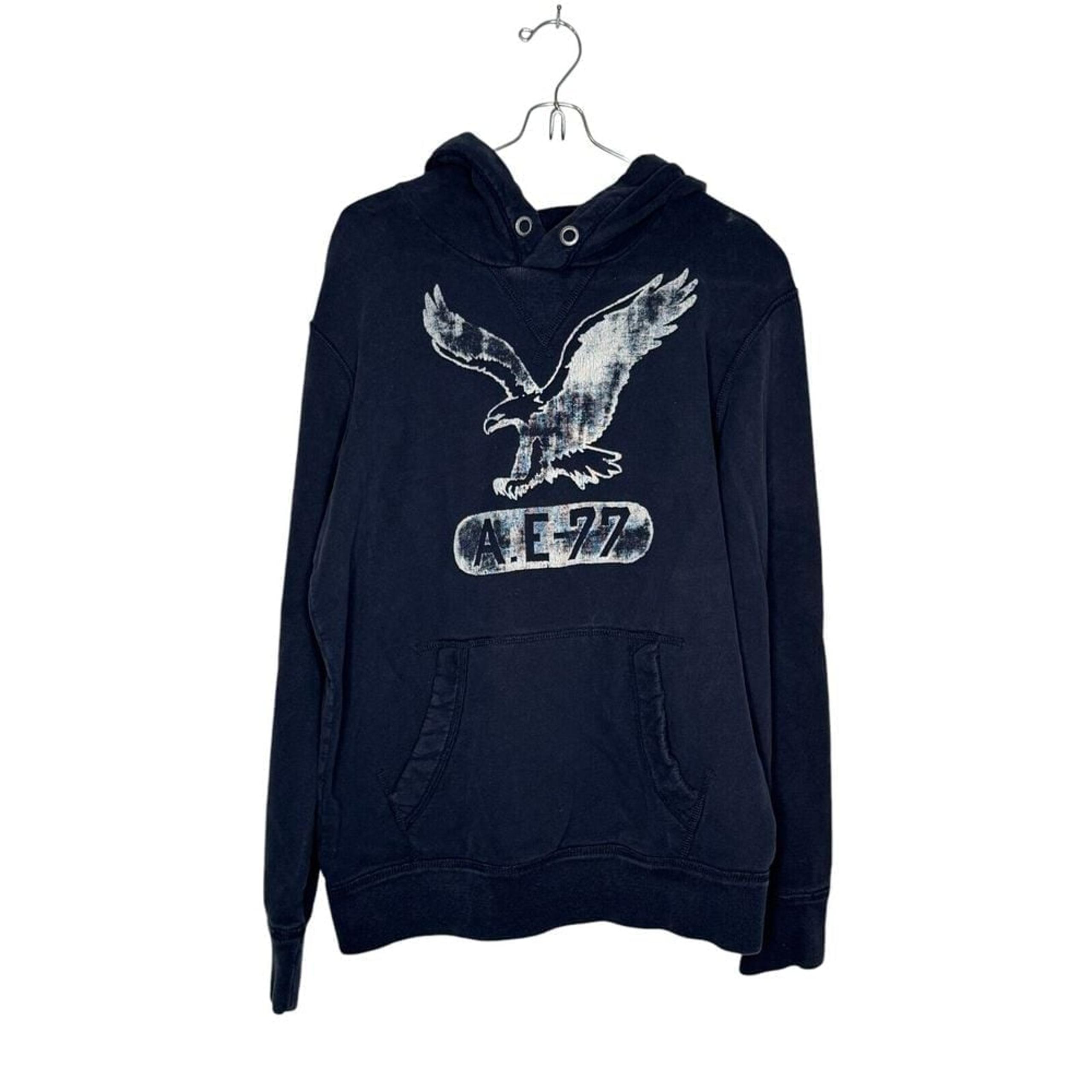 American Eagle Outfitters Men Sweatshirt Y2k Hoodie Athletic Fit Pullover Small