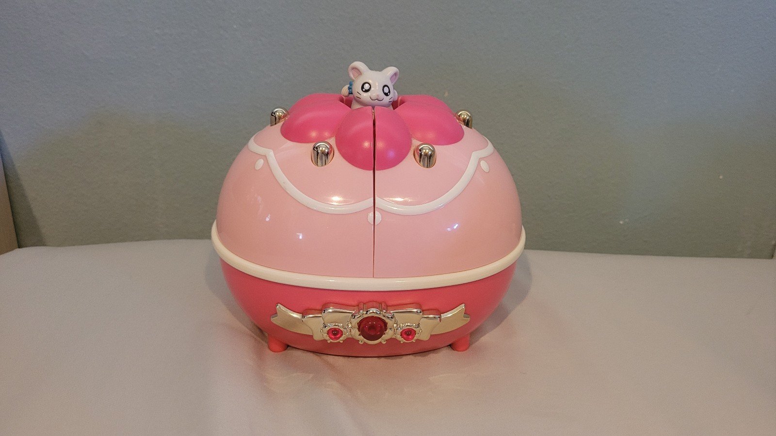 RARE Hamtaro Ribbon-chan's Miracle Jewelry Box Epoch Used from Japan 2001