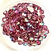 Vintage purple crystals on a 29 broken necklace. 1264