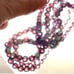 Vintage purple crystals on a 29 broken necklace. 1264