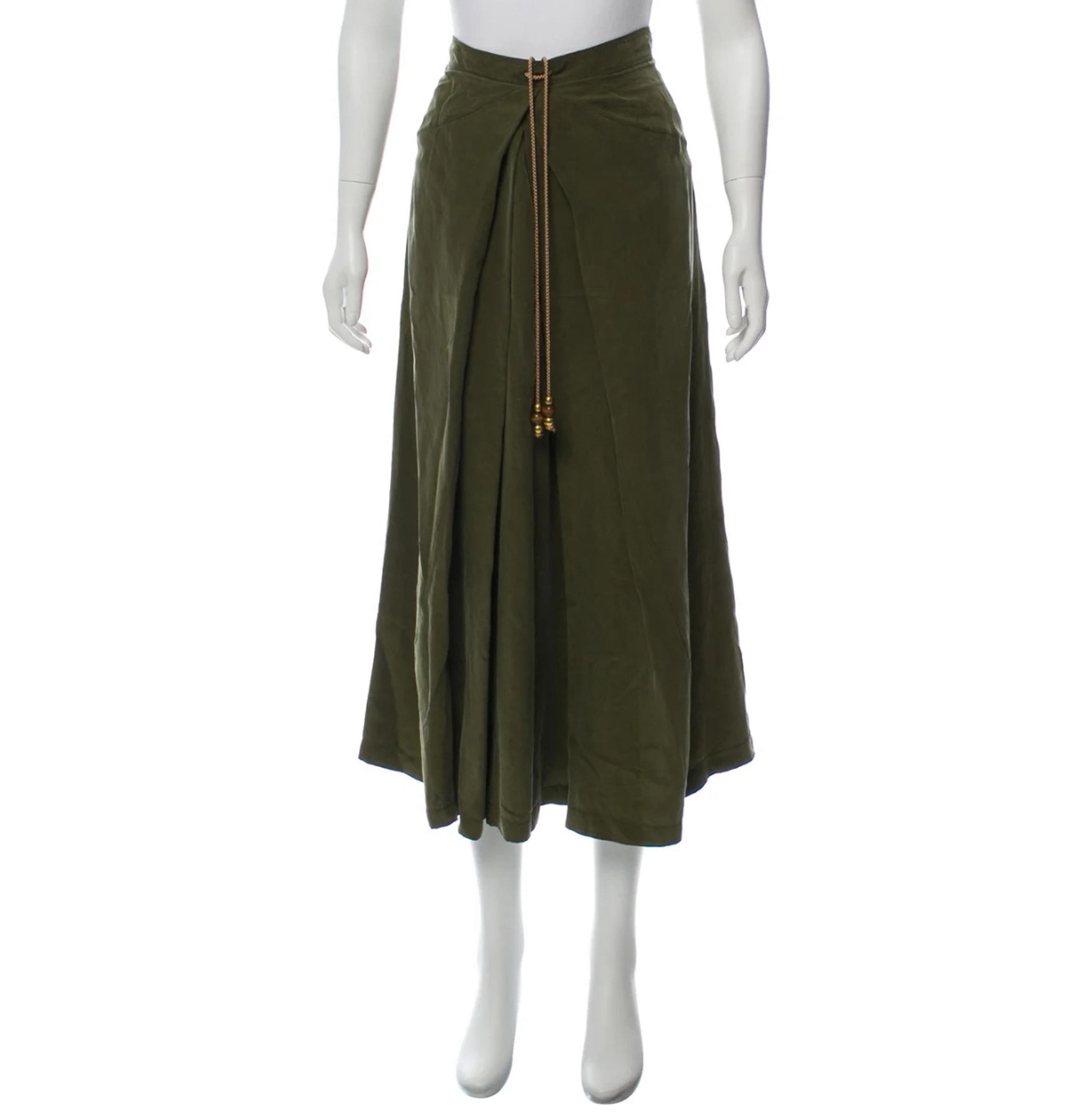 Diane Von Furstenberg Silk Midi Skirt