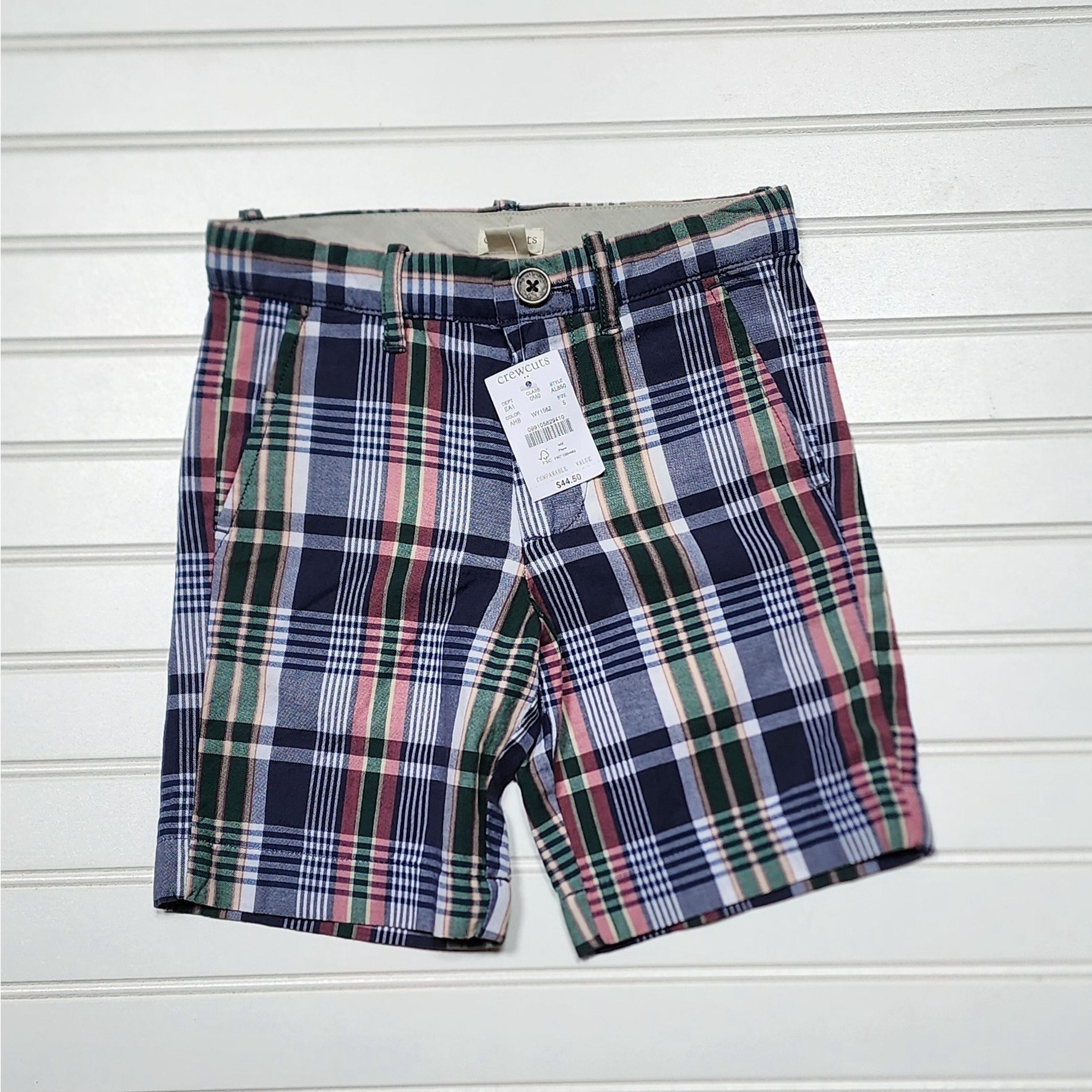 NWT Gramercy Plaid Chino Shorts - Crewcuts