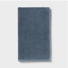 Threshold Luxe Textured Dot Hand Towel 12 Pcs Set Blue 16 x 27 Jacquard Cotton