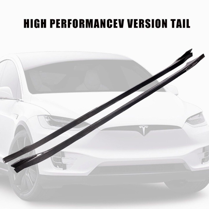 New Tesla Model 3 2017-2022 Real Carbon Fiber Side Skirts Extension Lip Panel