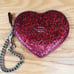 Coach Red Glitter Change Purse