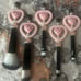 #M24 Pink Double Checkered Hearts Makeup Brush Set