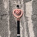 #M24 Pink Double Checkered Hearts Makeup Brush Set