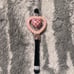 #M24 Pink Double Checkered Hearts Makeup Brush Set