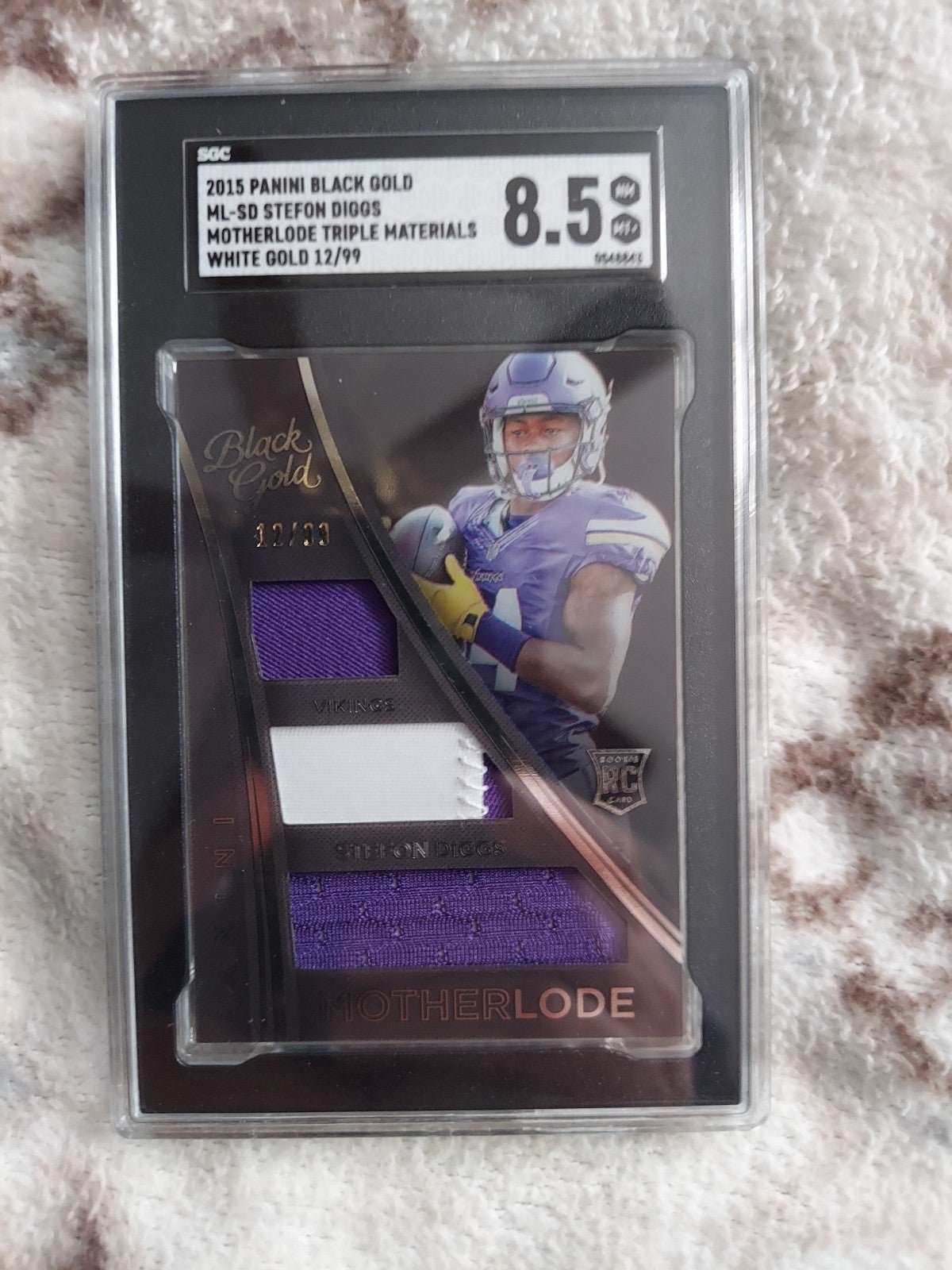 2015 Stefon Diggs Rookie Jersey Triple Patch