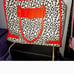 RARE Rebecca minkoff orange leapord print tote bag