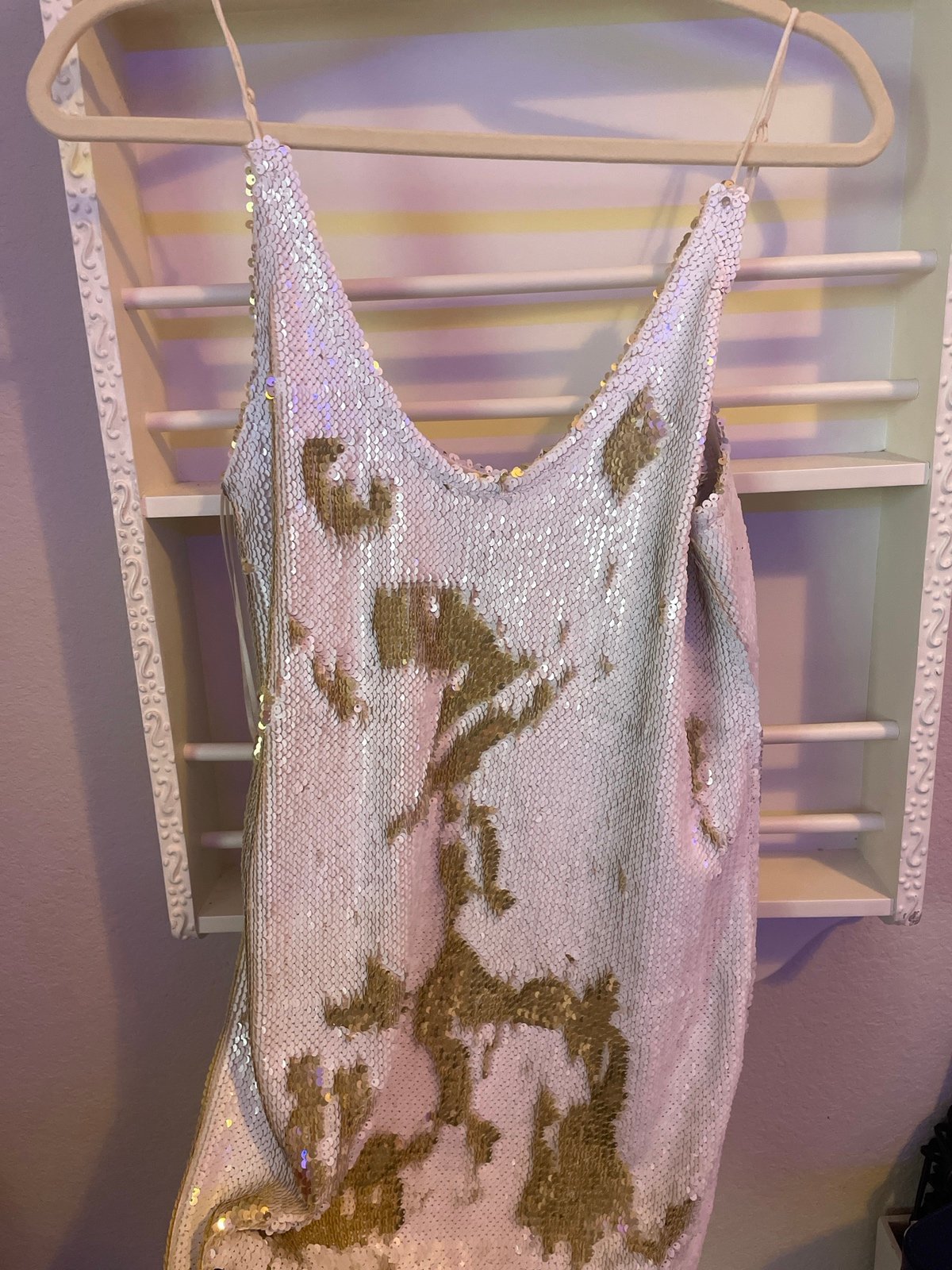 free people sequin changing mini dress