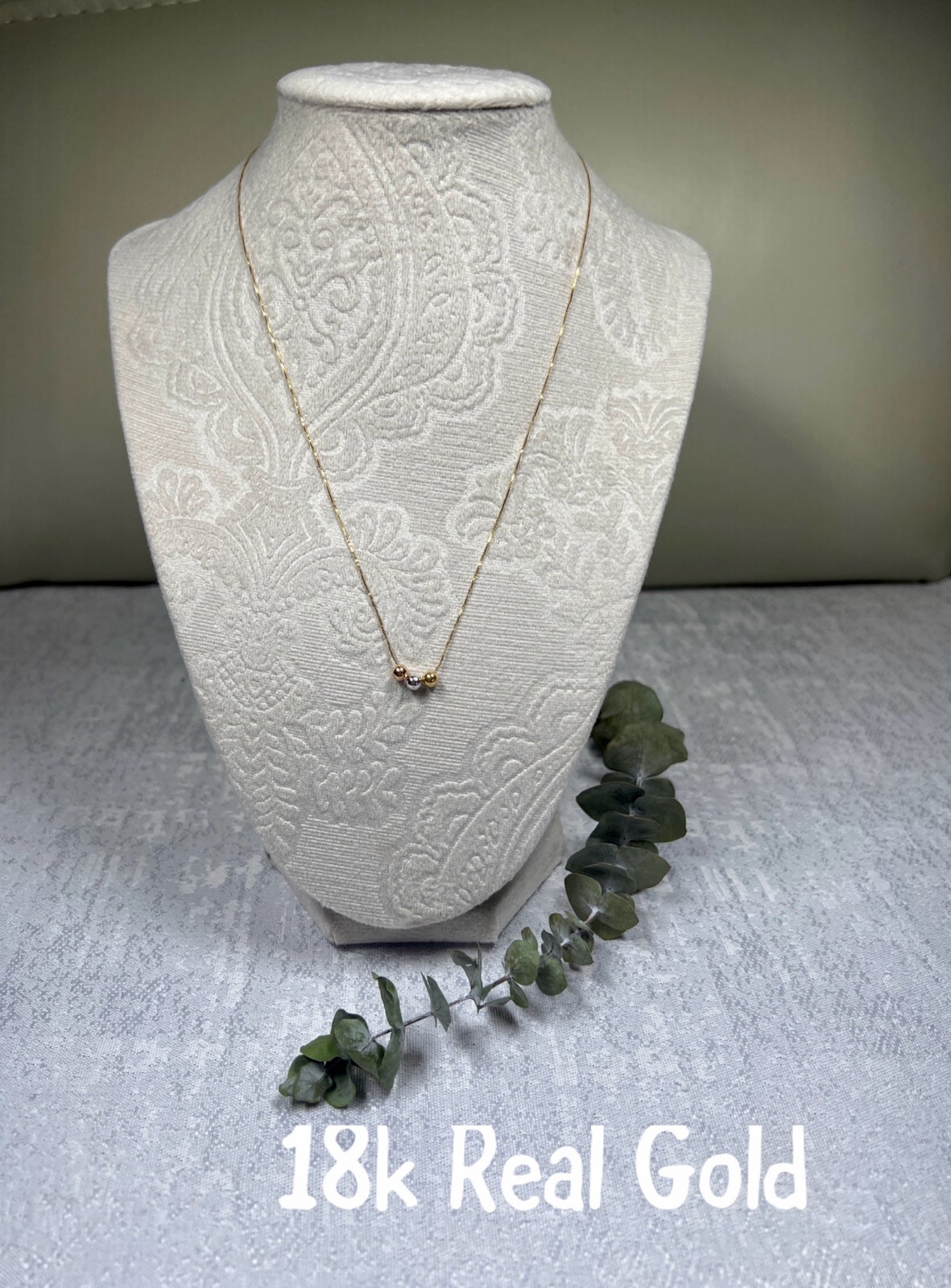 18k Real Italian Gold Necklace