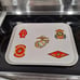 Vintage USMC Fiberglass Chowhall Camtray