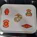 Vintage USMC Fiberglass Chowhall Camtray