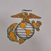 Vintage USMC Fiberglass Chowhall Camtray