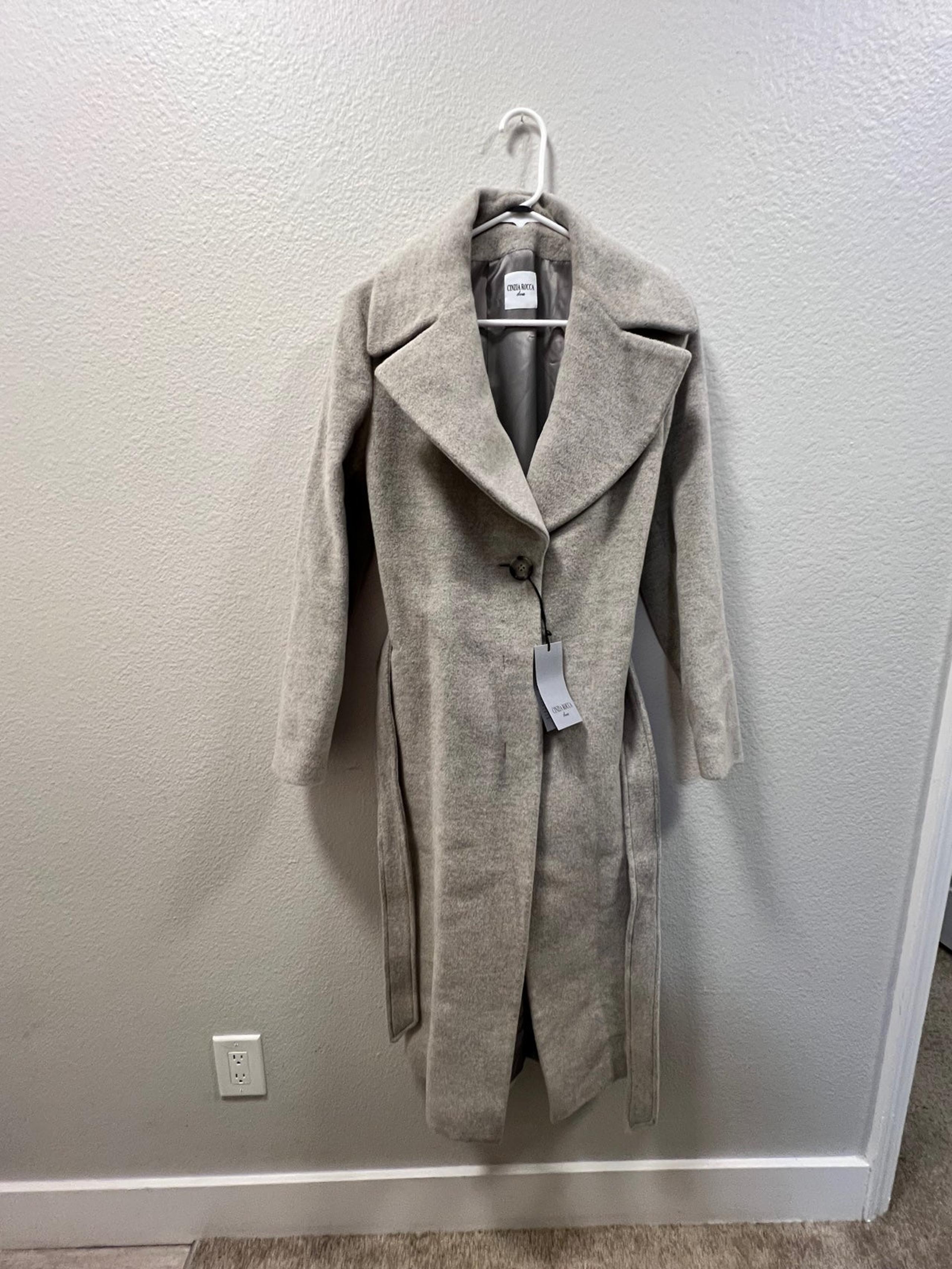 Cinzia Rocca Alpaca and Virgen Wool Long Coat Size 6
