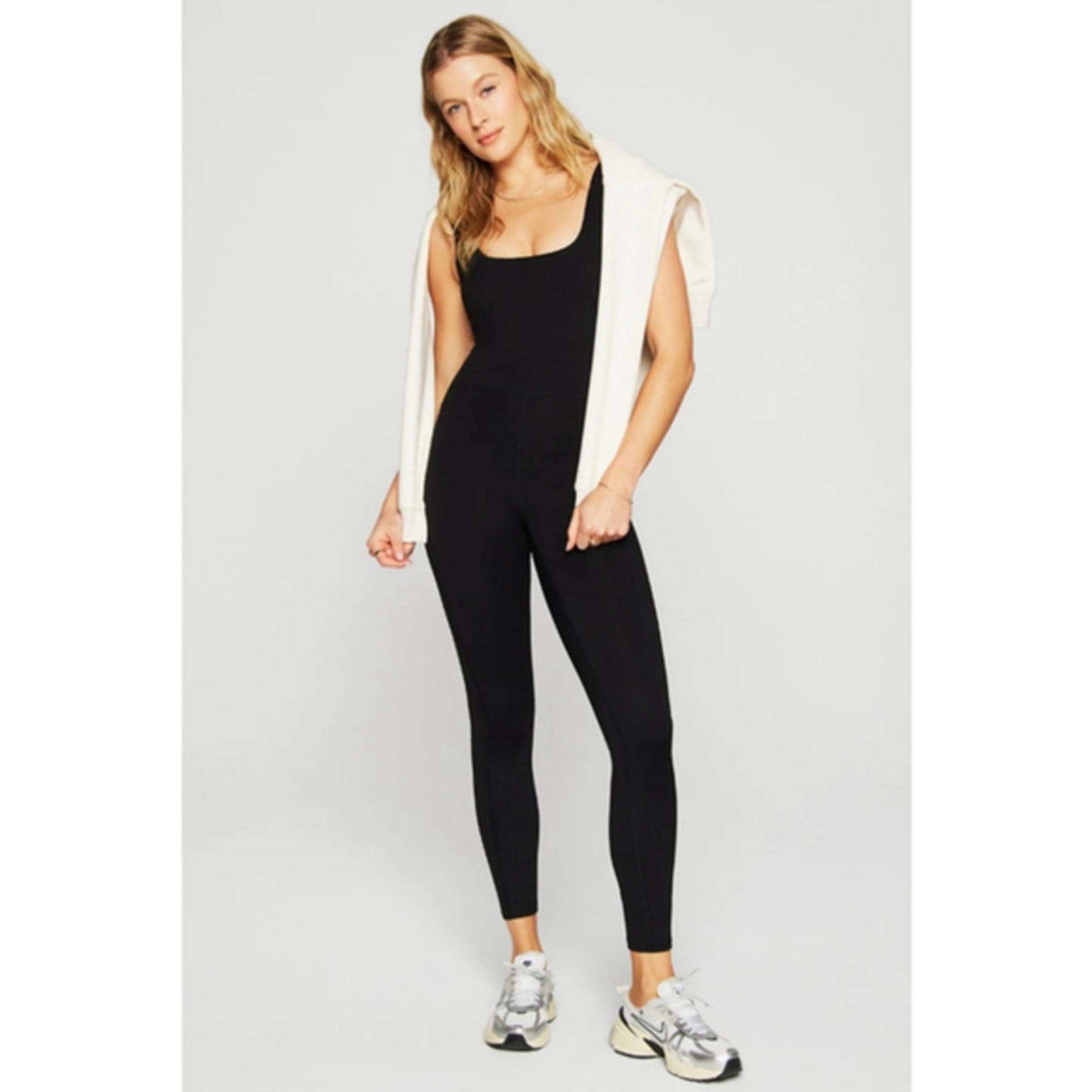 Fabletics Define PowerHold Scoop Neck Jumpsuit Size Small Black
