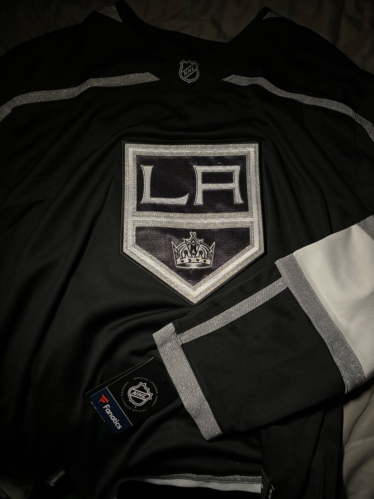 Los Angeles Kings Fanatics Home Breakaway hockey NHL Jersey NWT Black men’s size