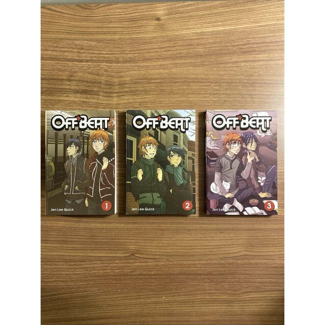 RARE MANGA “Off Beat” By Jen Lee Quick FULL SET Chromatic Press