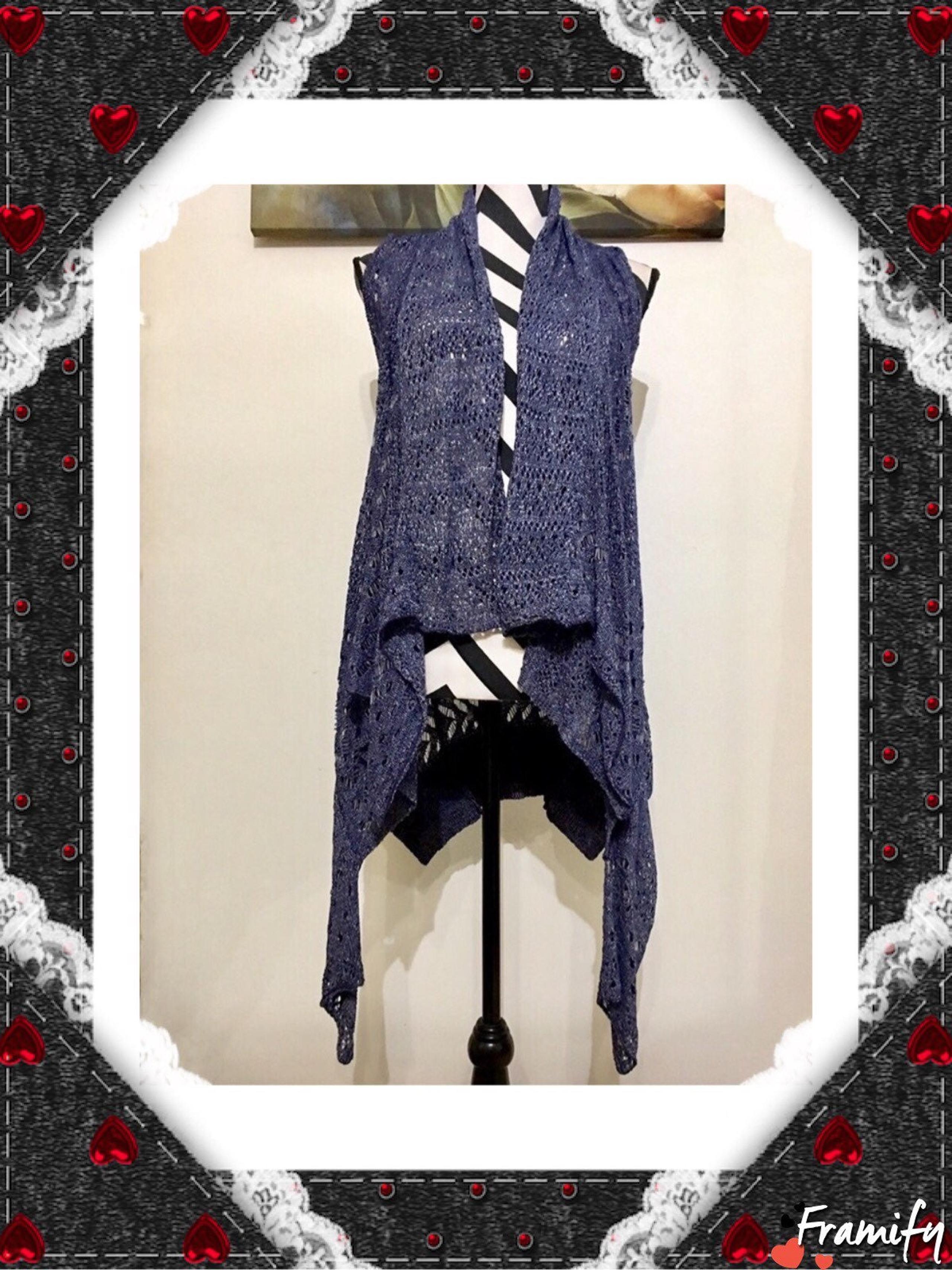 Jessica Simpson Crochet Irregula Vest