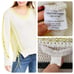 Jonathan Simkhai Neon Yellow Cream Cutout Braided Knit V-neck Sweater size XS