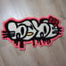 Graffiti Babe Hello Kitty Theme Custom Handmade Tufted Area Rug / Wall Hanging
