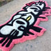 Graffiti Babe Hello Kitty Theme Custom Handmade Tufted Area Rug / Wall Hanging