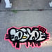 Graffiti Babe Hello Kitty Theme Custom Handmade Tufted Area Rug / Wall Hanging