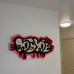 Graffiti Babe Hello Kitty Theme Custom Handmade Tufted Area Rug / Wall Hanging