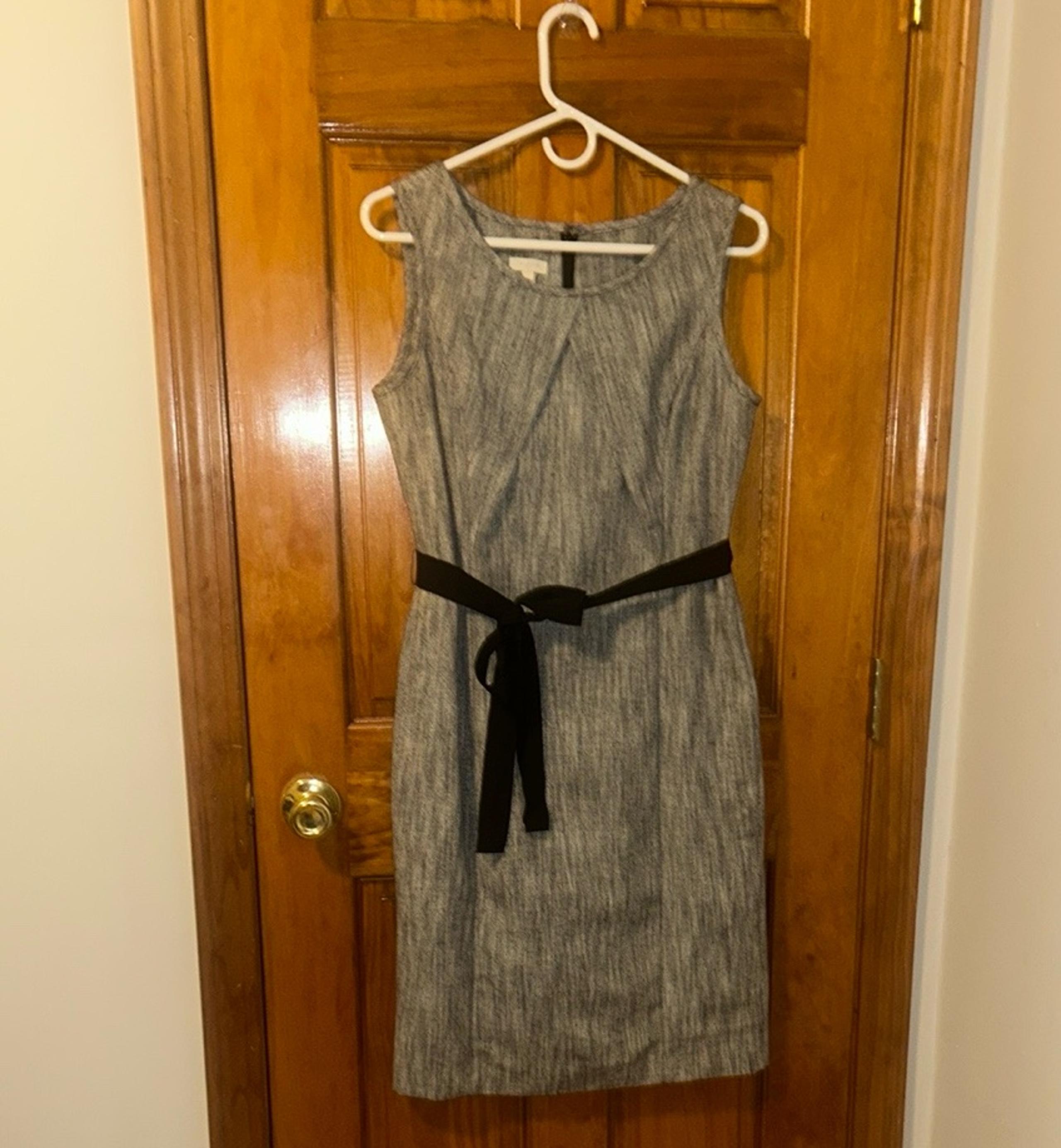 Talbots Sleeveless A-Line Belted Dress