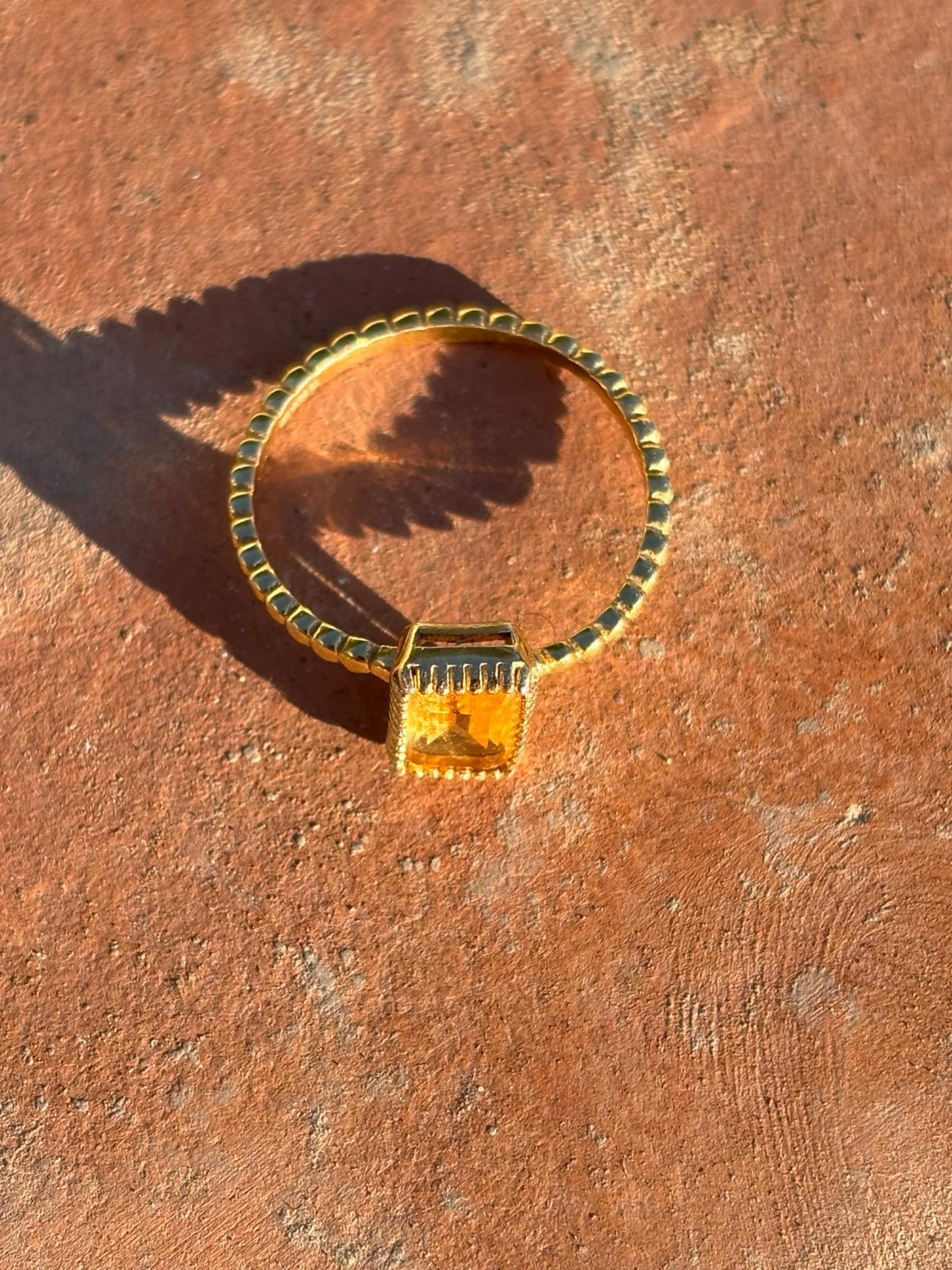 Citrine Ring sz 8