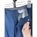 Haggar Men's Premium Comfort Dress Pants 32x29 Blue Straight Fit Flat Front