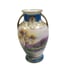 Noritake Nippon Japan Hand Painted Double Handle Vase 9.25 H x 3.25W 81924-1TCl