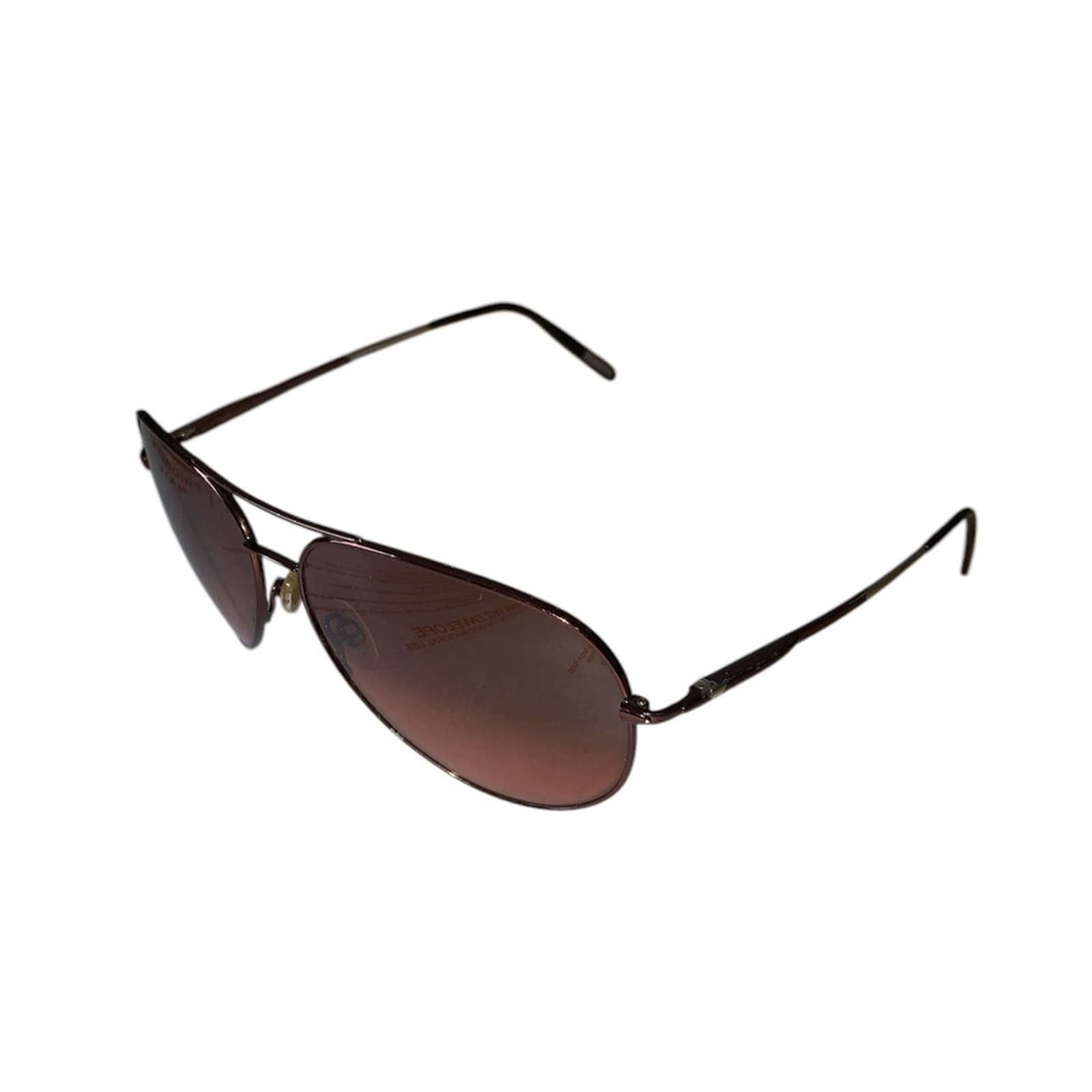 Serengeti Medium Aviator Shiny Dark Sun Glasses One Size
