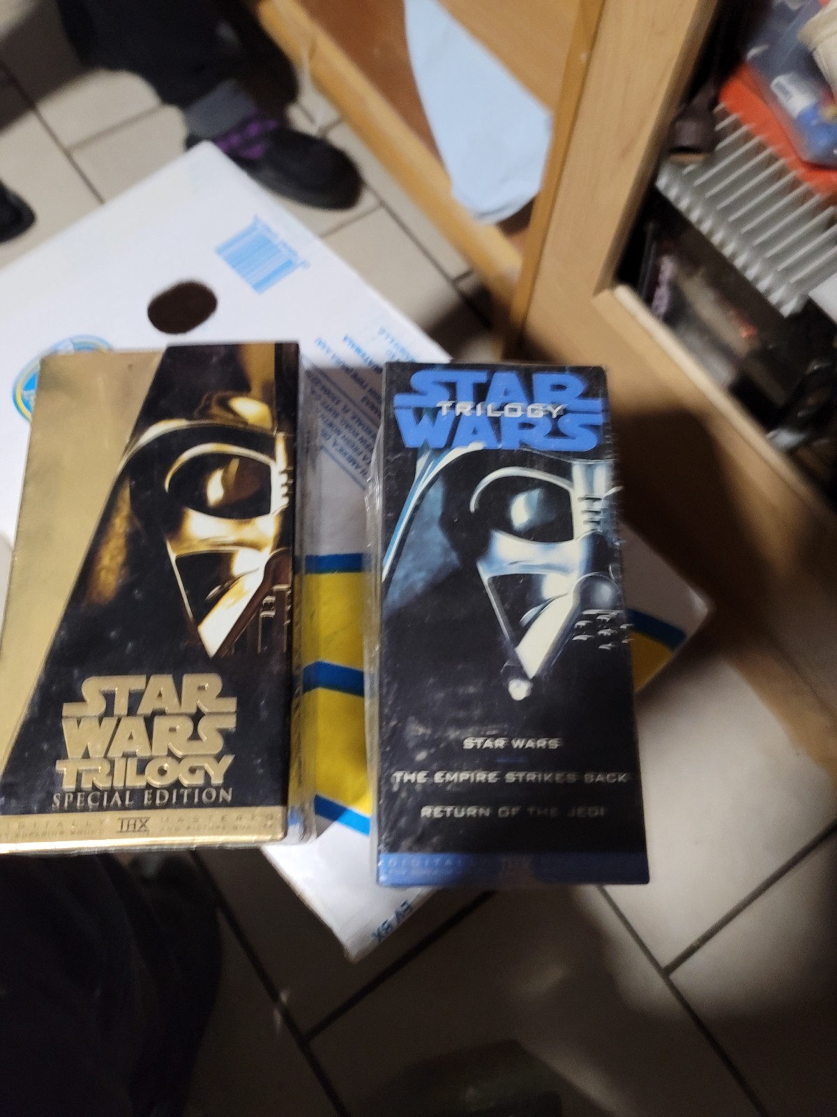 Unopened Star wars trilogy VHS tape movies
