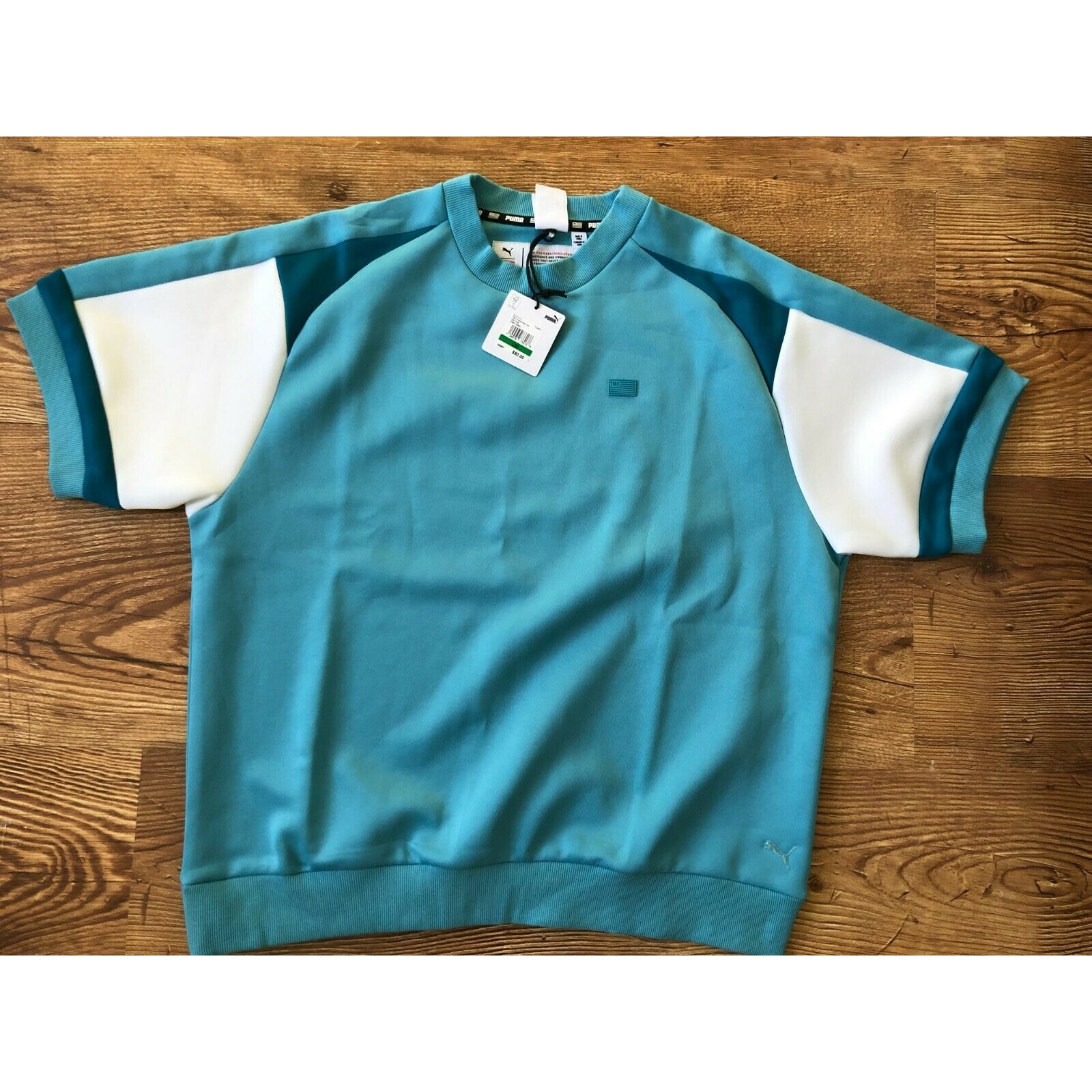 Puma Men’s TMC Hustle Way The Miami Story Top Maui Blue Shirt 531213 01 Sz M NWT