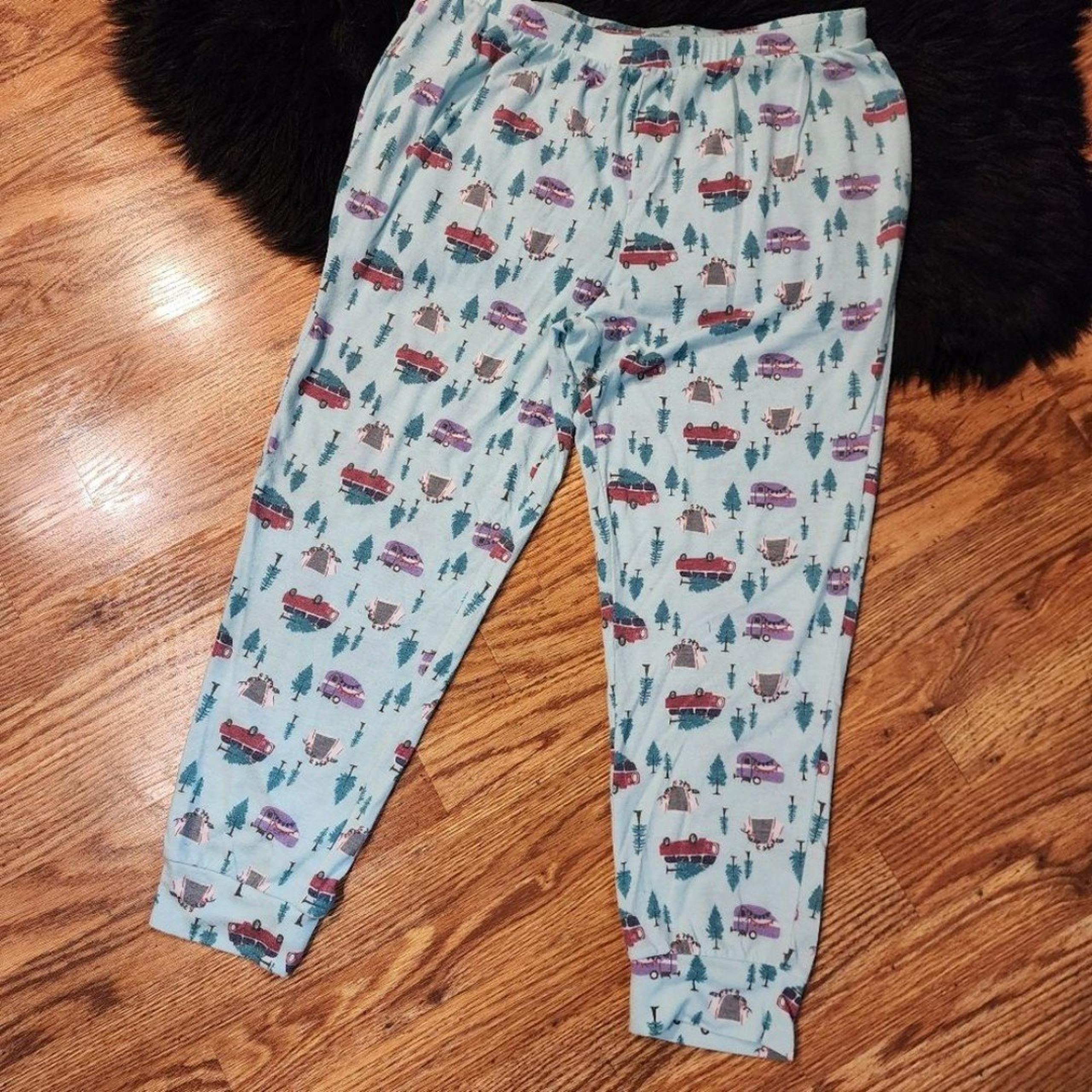Sonoma Pajama Pants Campers & Pine Trees Women's Size XL