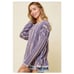 NEW Arrival! Beautiful Lavender Long Sleeve Striped Top