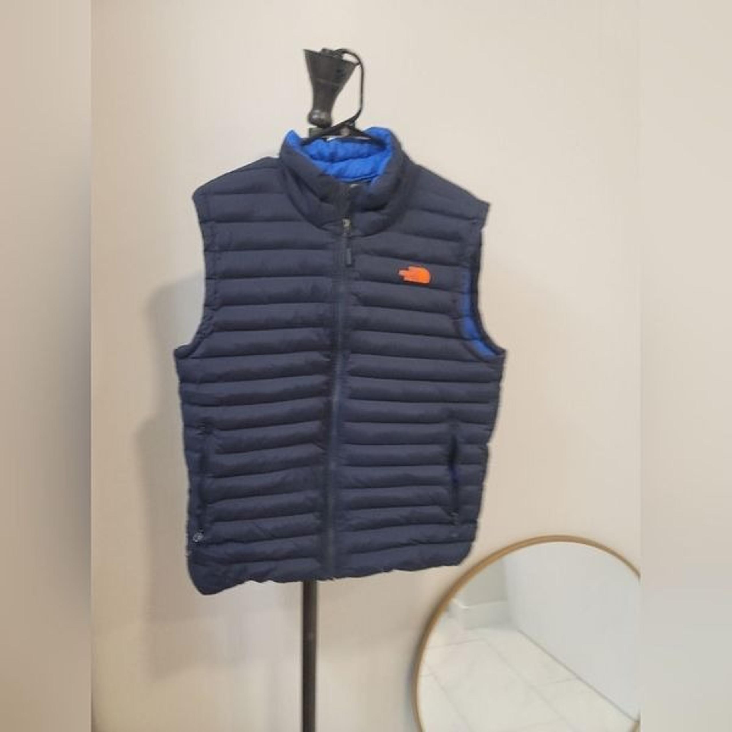 The North Face Men's Belleview Stretch Down Vest Black/Blue Size L
