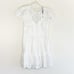 NWT Sea New York Vienne Floral Eyelet Ruffle Cutout Back Tunic Mini Dress Medium