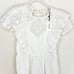 NWT Sea New York Vienne Floral Eyelet Ruffle Cutout Back Tunic Mini Dress Medium