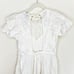 NWT Sea New York Vienne Floral Eyelet Ruffle Cutout Back Tunic Mini Dress Medium