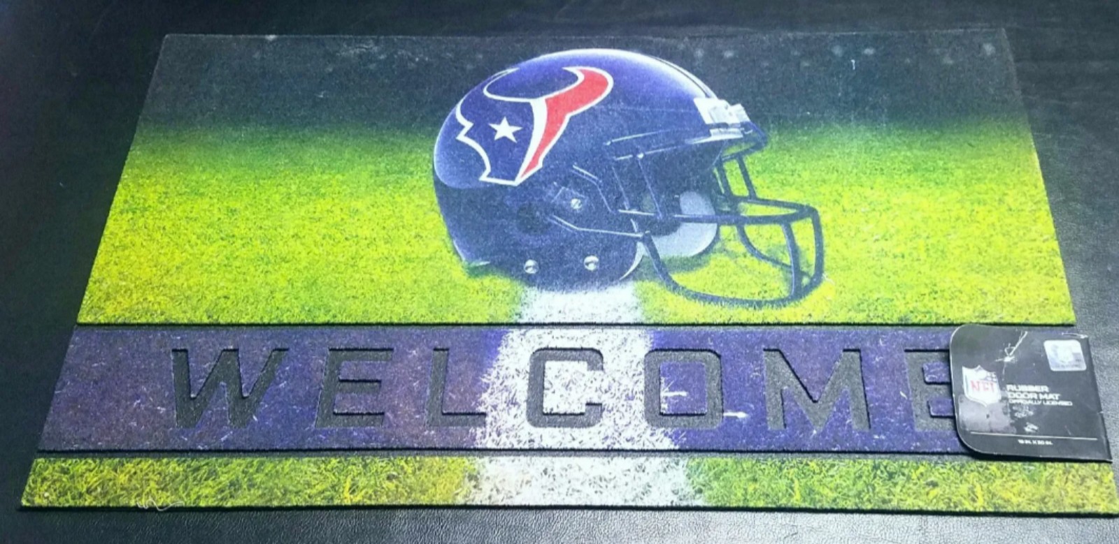 Brand New Houston Texans Crumb Rubber Welcome Door Mat 18 x 30
