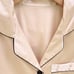 Women's Sleepwear Set 6 pcs Champagne Color Pajama Set With Eye Mask XL 12-14us
