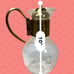 1950's Brass & Crystal Princess House Carafe with Stopper & Etched Floral Collar