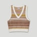 ARITZIA SUNDAY BEST Striped tan SWEATER VEST SIZE XXS