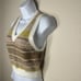 ARITZIA SUNDAY BEST Striped tan SWEATER VEST SIZE XXS