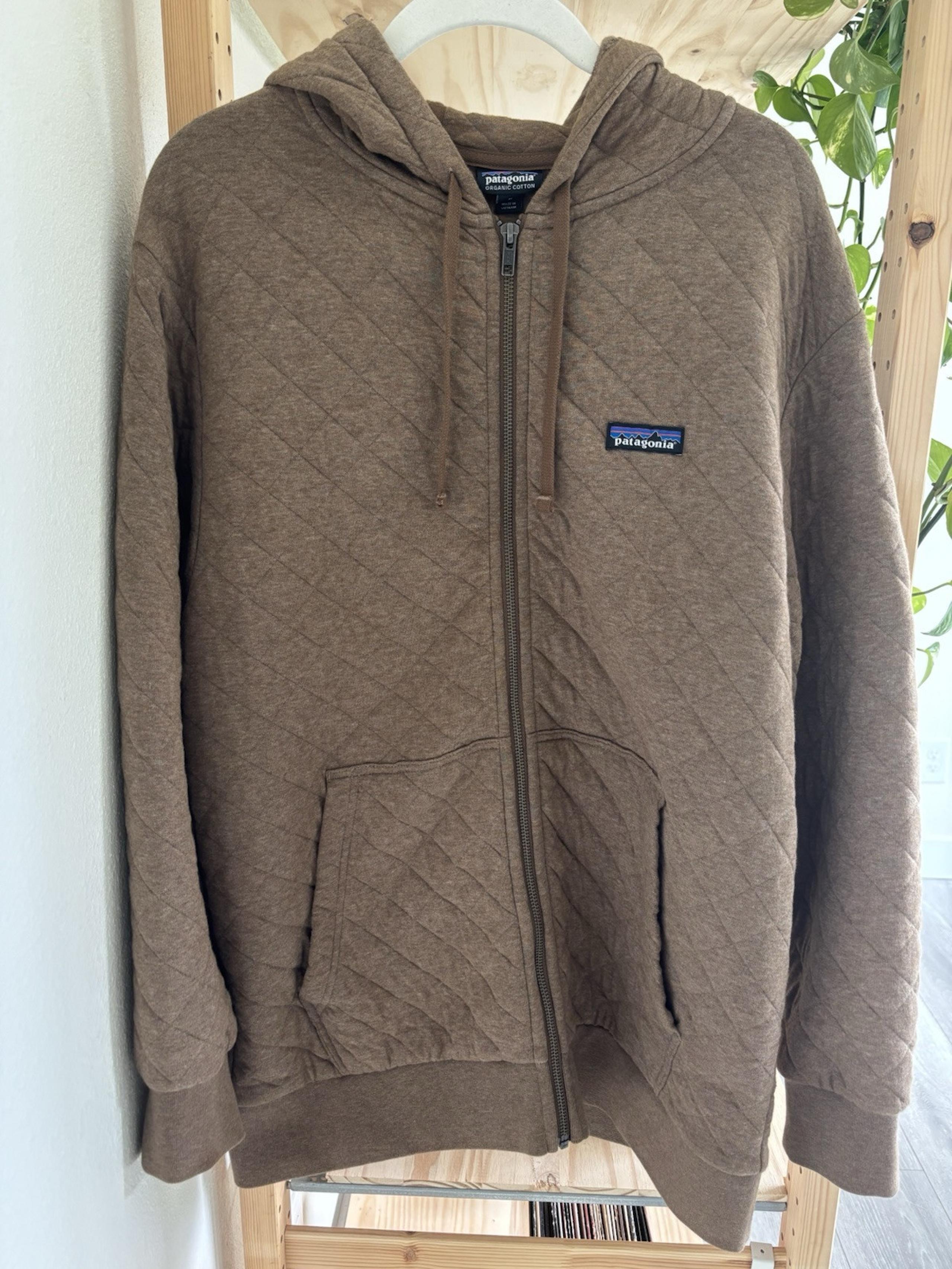 Vintage HTF Patagonia M’s Organic Cotton Quilt Full Zip Hoodie Men Size Medium